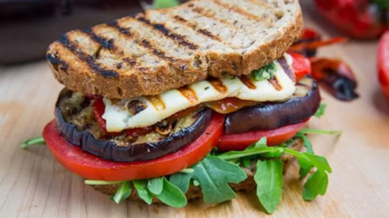 resep sandwich terong mozarella