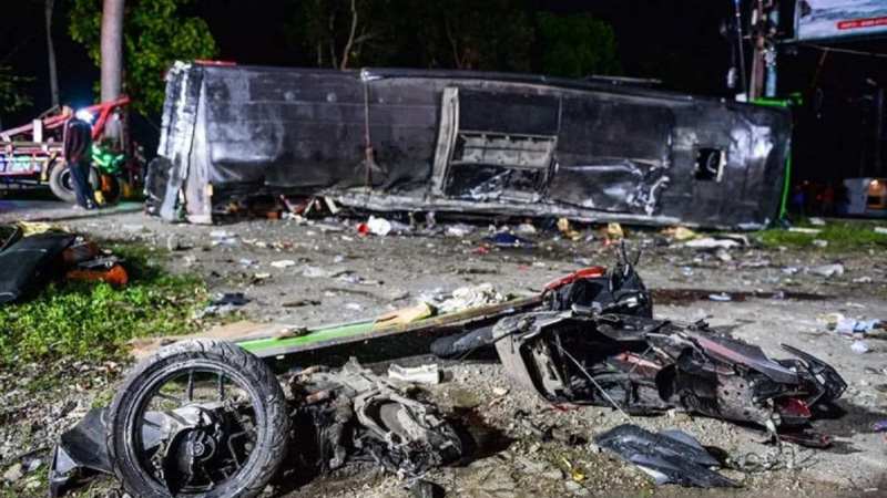 kecelakaan maut di Subang [SMK Lingga Kencana Depok] source Antara