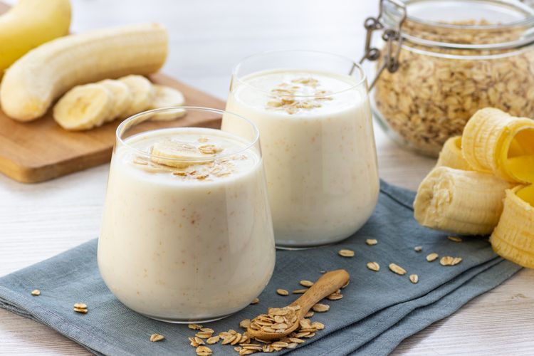 resep oatmeal smoothie pisang kacang